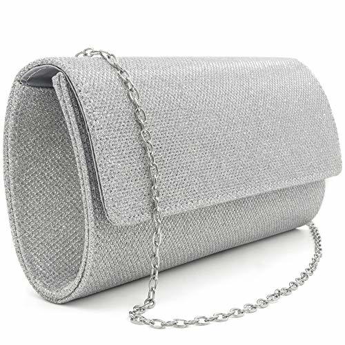 Product Milisente Mujeres Bolsa De Noche Elegante Embrague Bolso De Hombro Brillo