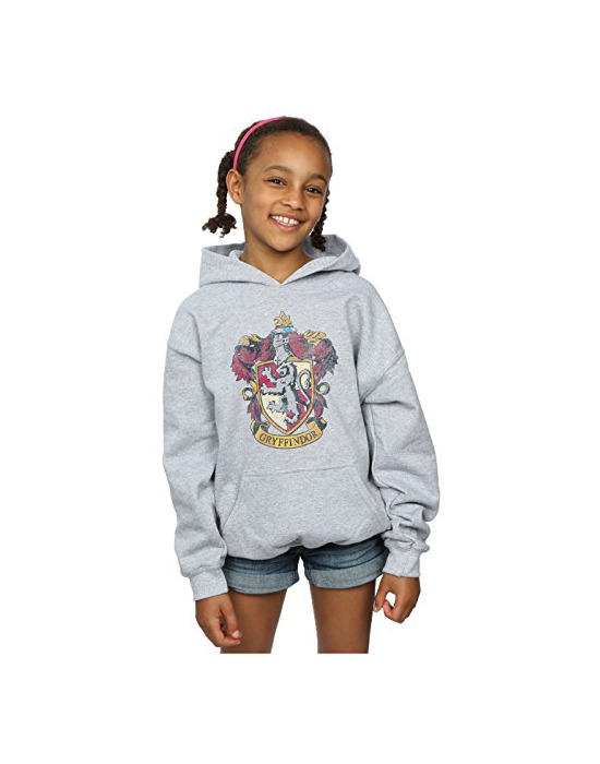 Producto HARRY POTTER niñas Gryffindor Distressed Crest Capucha 7-8 Years Gris Sport