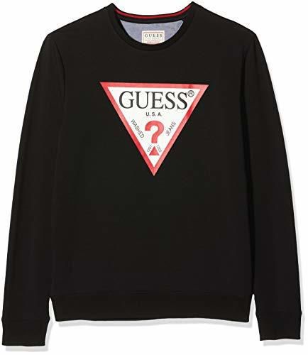 Guess Vin Cn Fleece Jersey, Negro