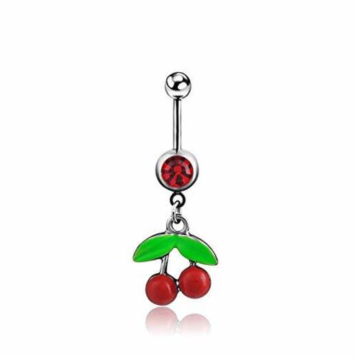 PETUNIA Q01091 Cereza Ombligo Ombligo Anillos Ombligo Piercing Ombligo Anillos
