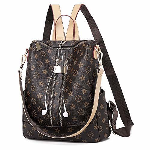 Productos TXVSO Moda de cuero con cremallera Mochila Mochila Monedero Bolso Crossbody Bolsa