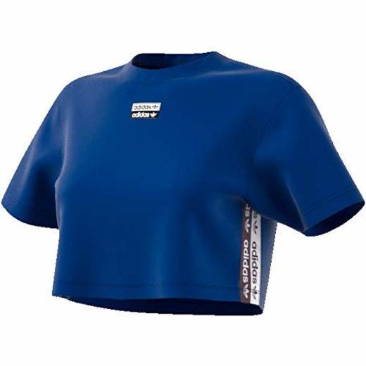 adidas Cropped tee T-Shirt para Mujer Azul EC0764