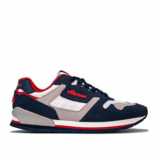 Ellesse 147 Hombres Azul/Gris Ante Zapatillas-UK 6