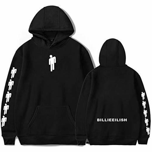 YIMIAO Mujer Billie Eilish Sudaderas con Capucha Hip-Hop Singer Fans Hoodie(S)