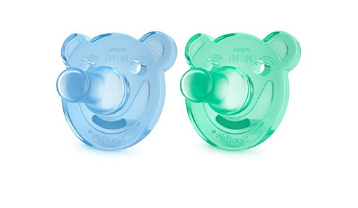 Philips Avent Soothie - Pack de 2 Chupetes calmantes de silicona médica