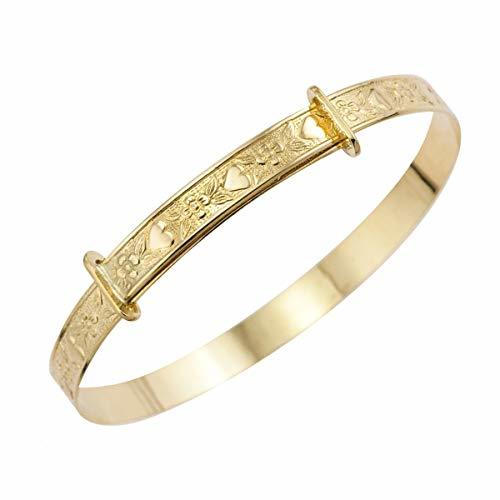 Fashion Pulsera de oro de 9 quilates para bautizo de bebé