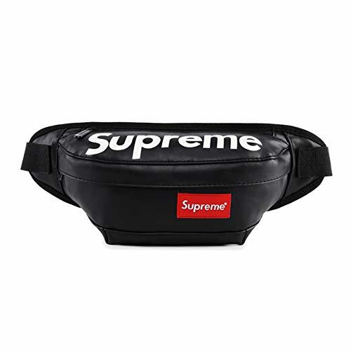 Fashion DeLamode Supre Chest Waist Packs Hombre Senderismo Zipper Bolsas Messenger Black