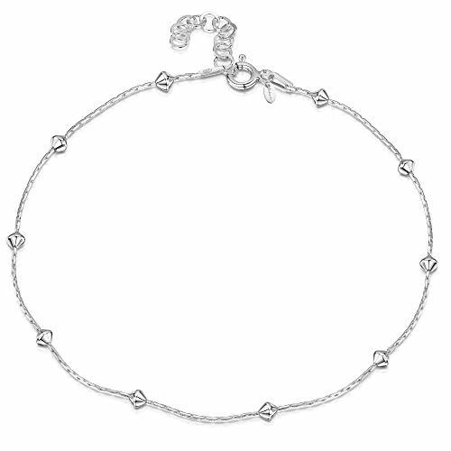 Fashion Amberta® 925 Fina Plata de Ley - Brazalete de Tobillo - 1