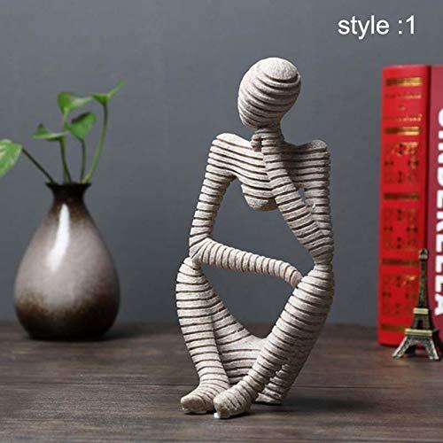 Social Symboat Statues Escultura Ornamentos Decorativos de Figure Abstracta de gres para el