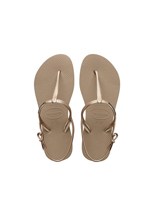 Moda Havaianas Freedom, Sandalias para Mujer, Dorado