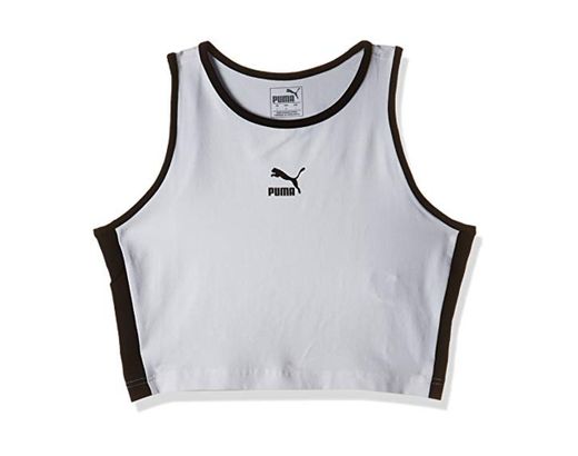 Puma Classics T7 - Camiseta de tirantes para mujer Puma White