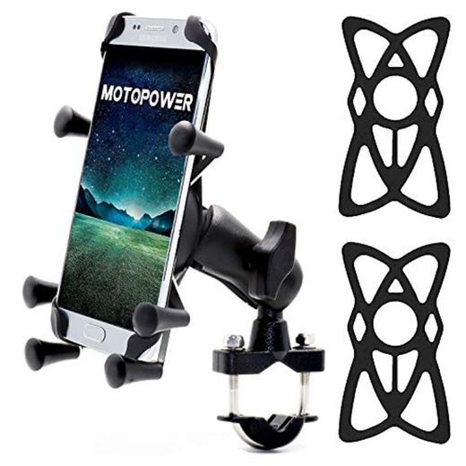 MOTOPOWER MP0619 bicicleta motocicleta soporte del teléfono celular para cualquier teléfono inteligente