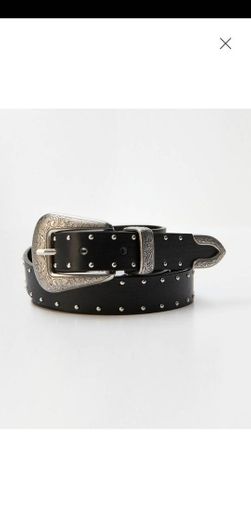 Cinturón cowboy negro tachas - Pull&bear