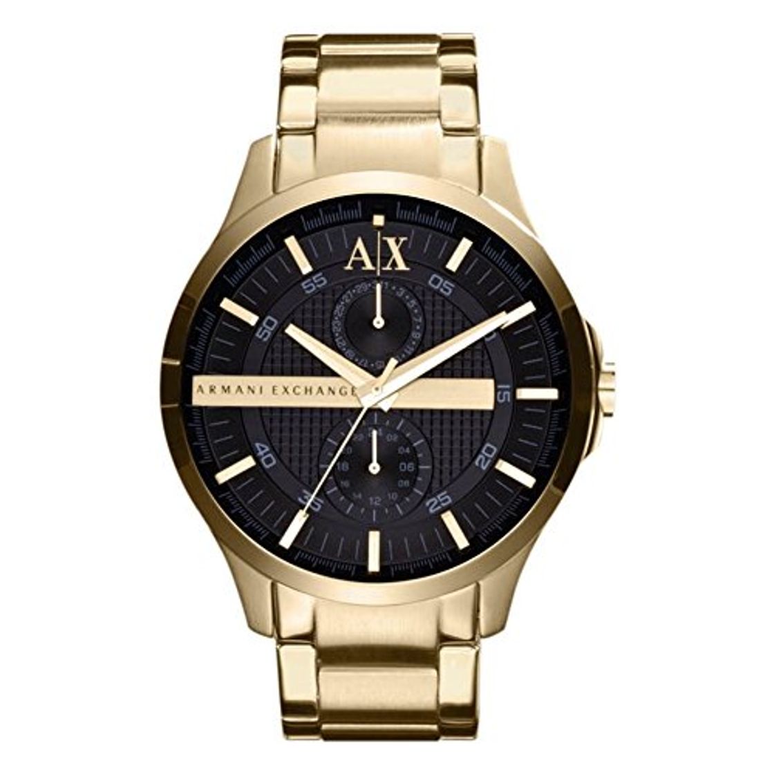 Place Armani Exchange AX2122 del Hombre Oro Reloj de Cuarzo con Esfera Negra de