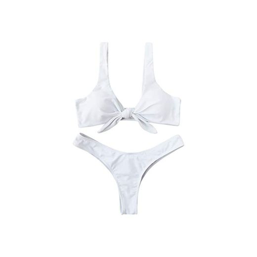 BENGKUI Bikini Traje De Baño Bikini Bikini Tanga Acolchado Anudadas A Las