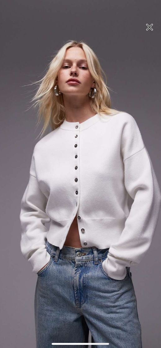 Social Cárdigan blanco