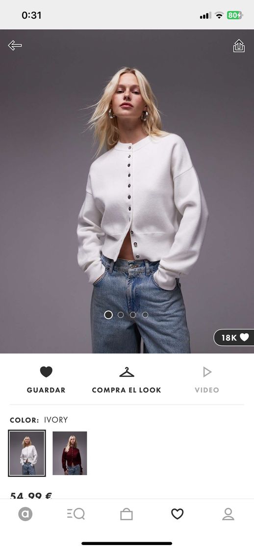 Social Cardigan blanco