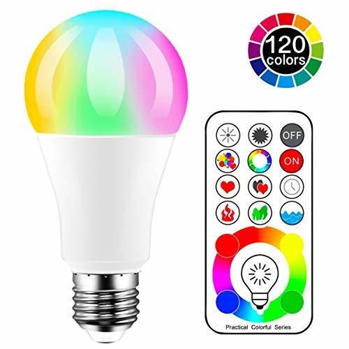 iLC Bombillas Colores RGBW LED Bombilla Cambio de Color Edison