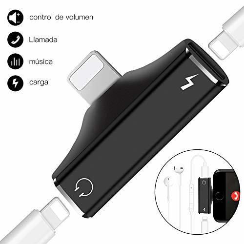 Adaptador de Auriculares Compatible para i-Phone XS MAX XR X 7 Plus