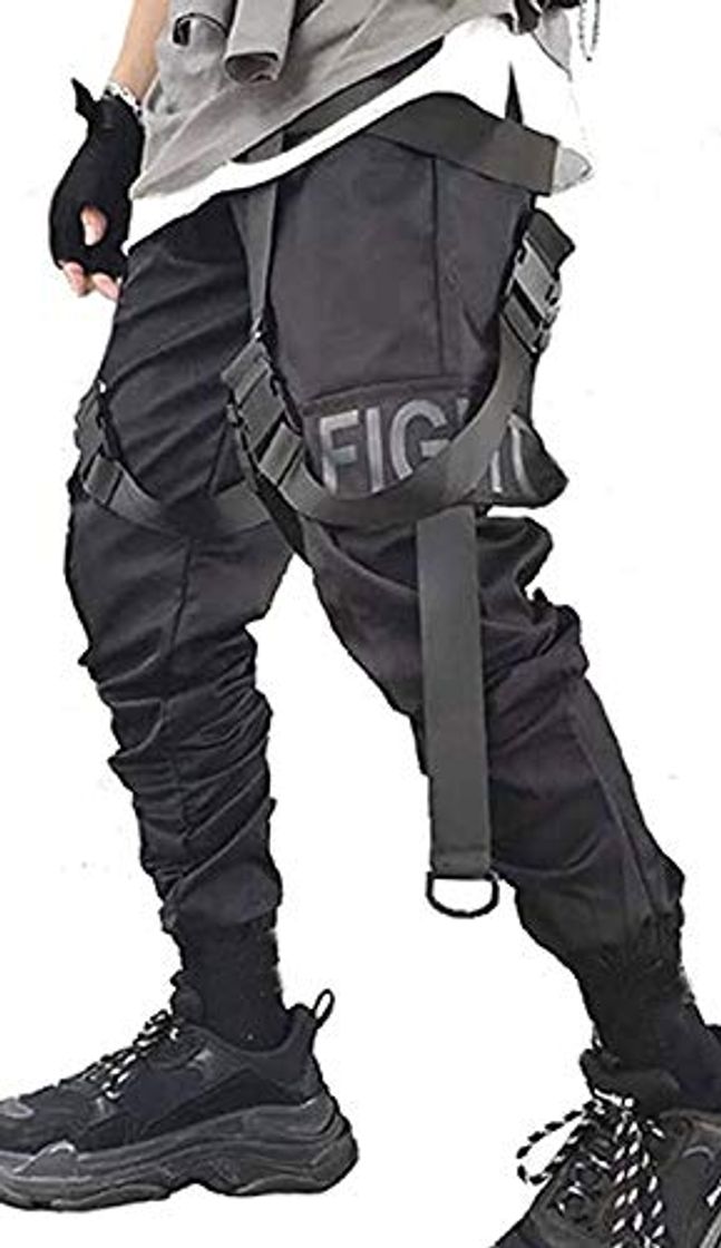 Fashion Pantalones deportivos Punk Cargo Baggy Techwear Hip Hop Harem Streetwear tácticos para