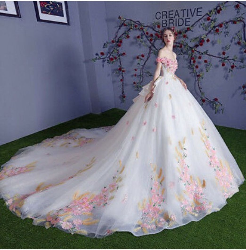 Fashion Princess Dress with flowers