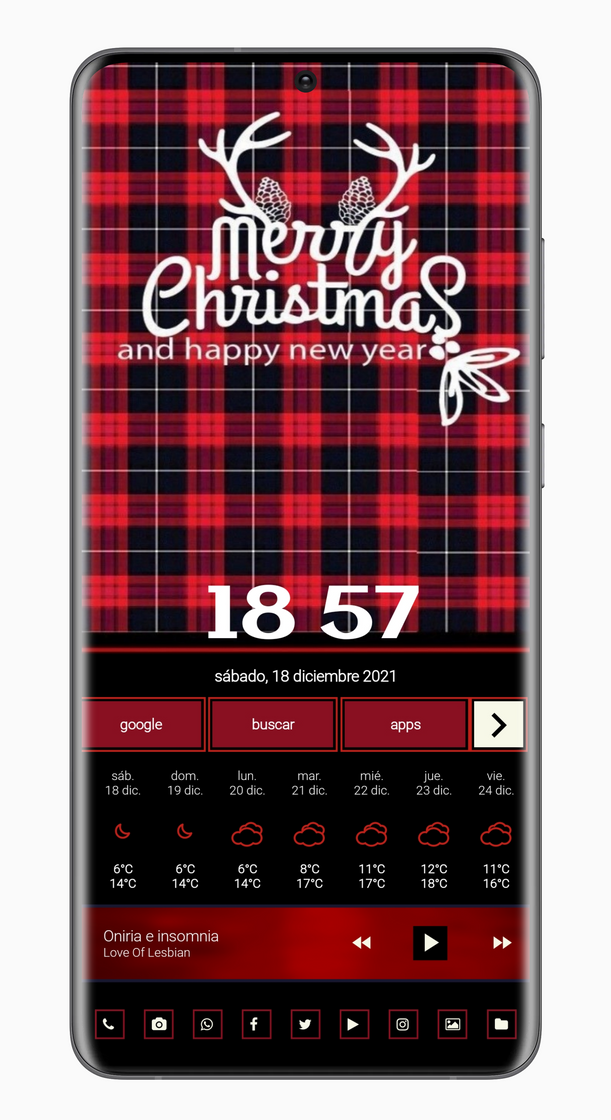 Moda Home KLWP Happy Christmas 