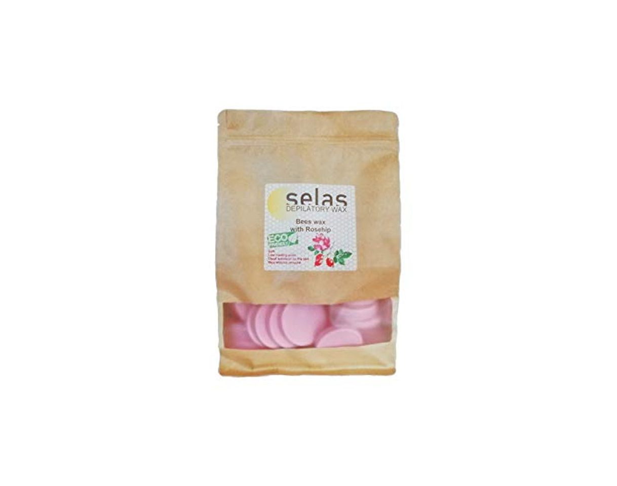 Producto Cera depilatoria de fácil fusión Rosa 1kg SELAS. Depilación sin bandas