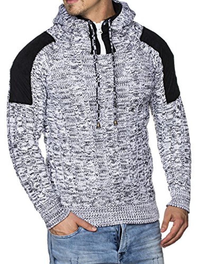 Tazzio 16483 - Jersey de punto grueso para hombre