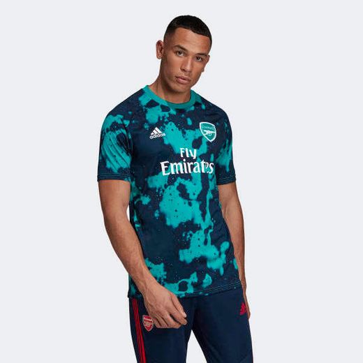 Camiseta calentamiento Arsenal - Verde adidas