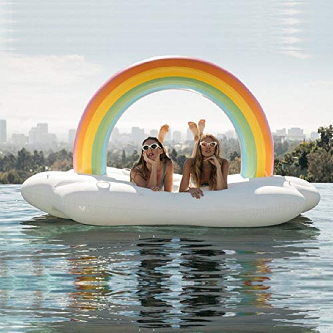 Productos LIANG Inflable Flotador - Nubes Gigantes del Arcoiris Juguete Inflable de Fiesta