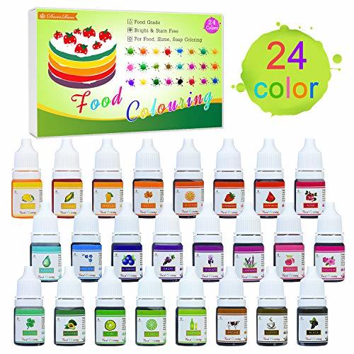 Product Colorante Alimentario 24 Colore - Colorante Alimenticio Líquido Concentrado para Pastel Hornear