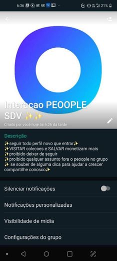 Grupo do whatsapp so do peoople vamos entrar e se ajudar 💜