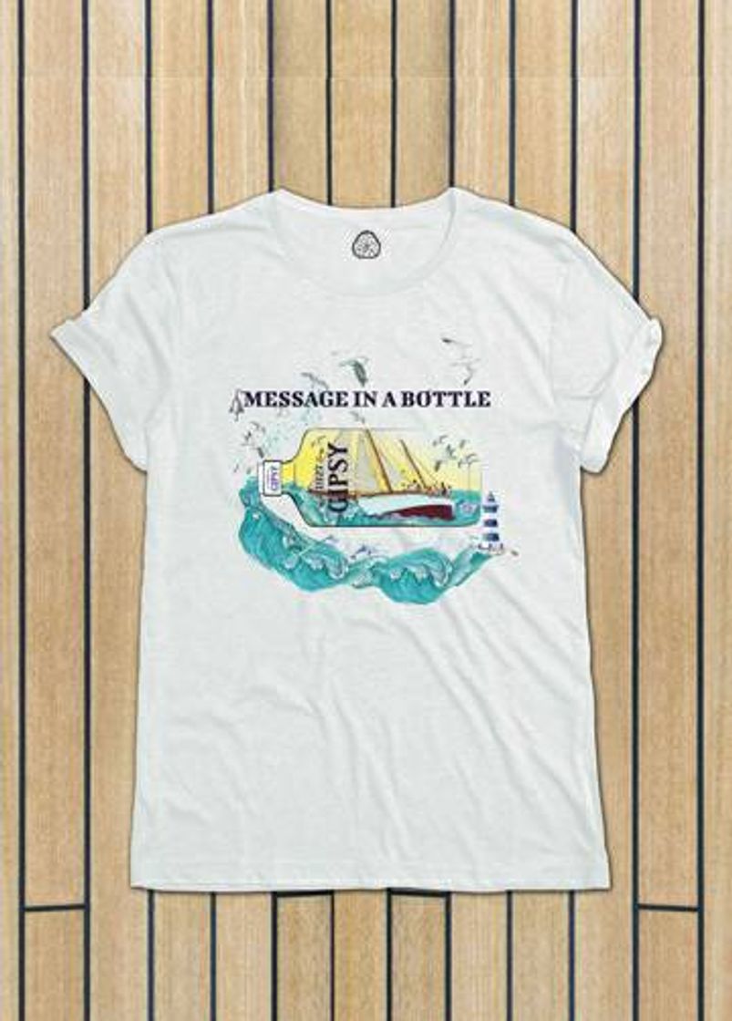 Moda Camiseta "Message in a bottle" Gipsy 1927 Blanca