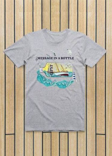 Camiseta "Message in a bottle" Gipsy 1927 Gris