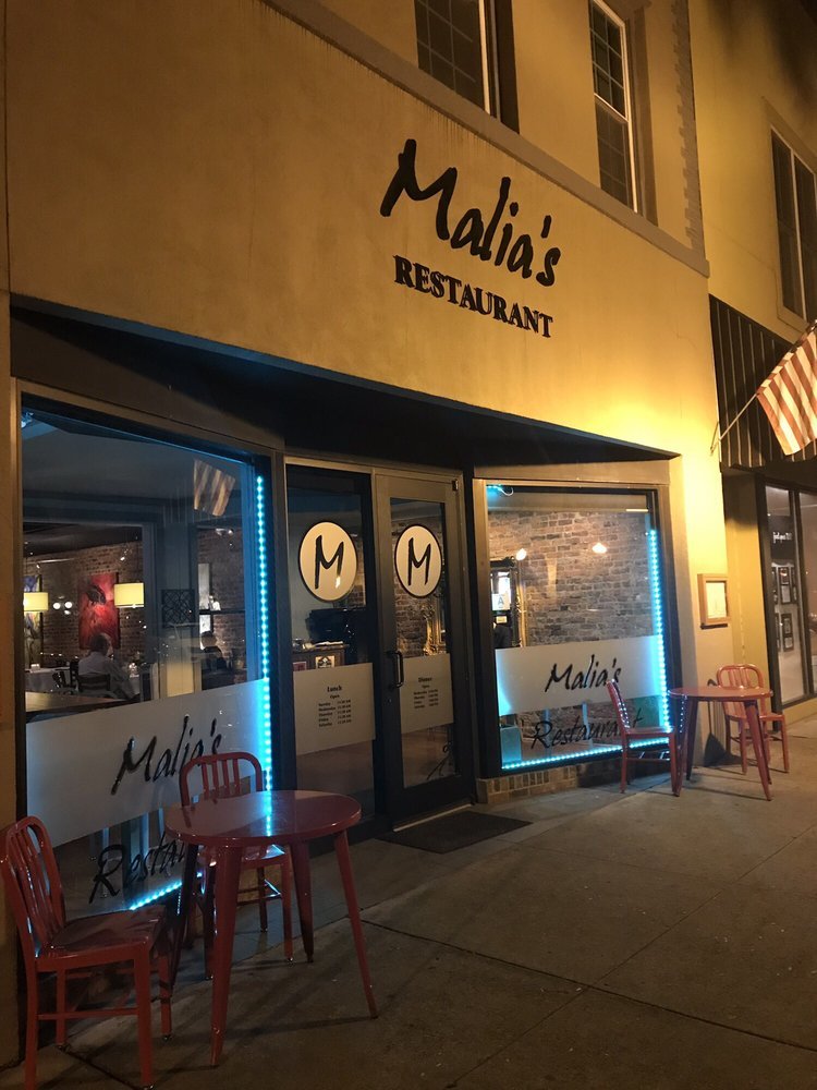 Restaurants Malia's Restaurant - 120 Laurens Street, Aiken, SC | (803) 643-3086