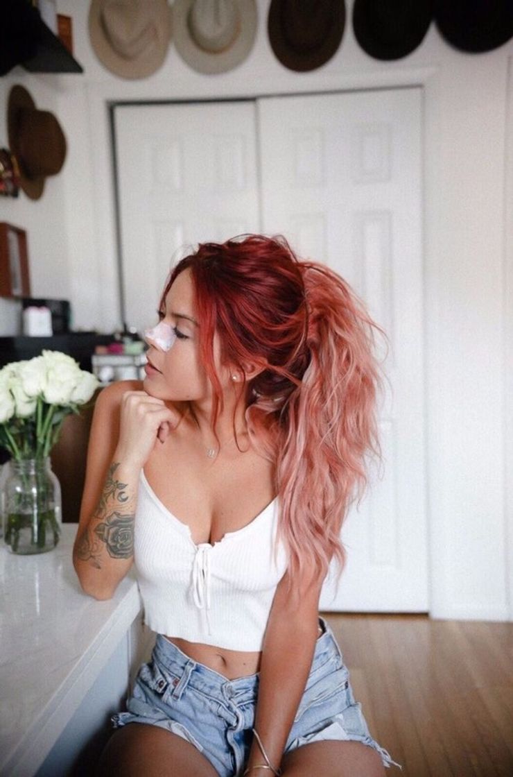 Moda PINK HAIR ✨