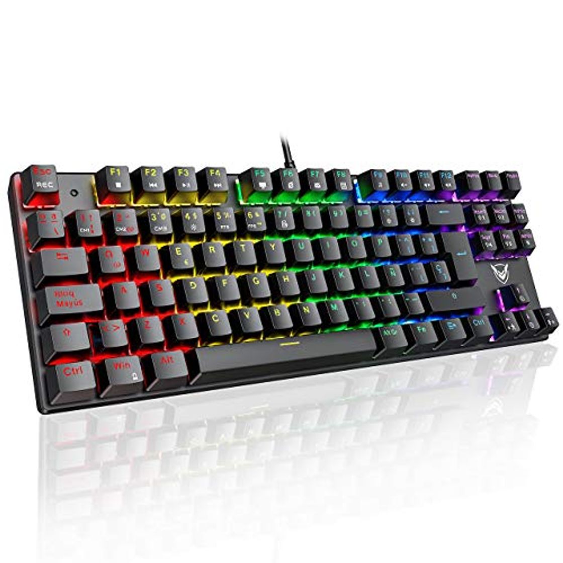 Electrónica PICTEK Teclado Mecánico Switch Blue con Luz