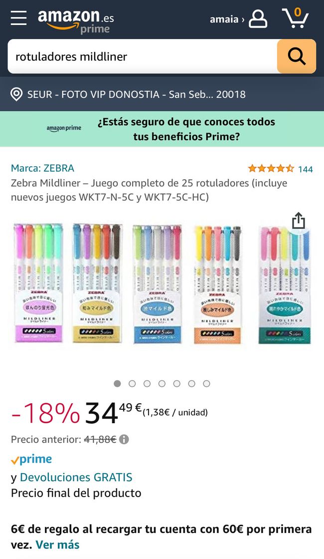 Producto Rotuladores Mildliner 