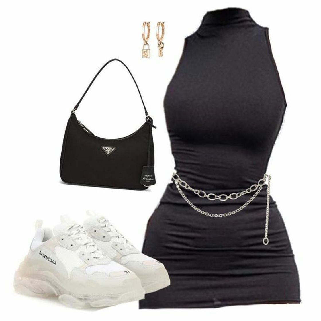 Social Vestido tubinho preto 