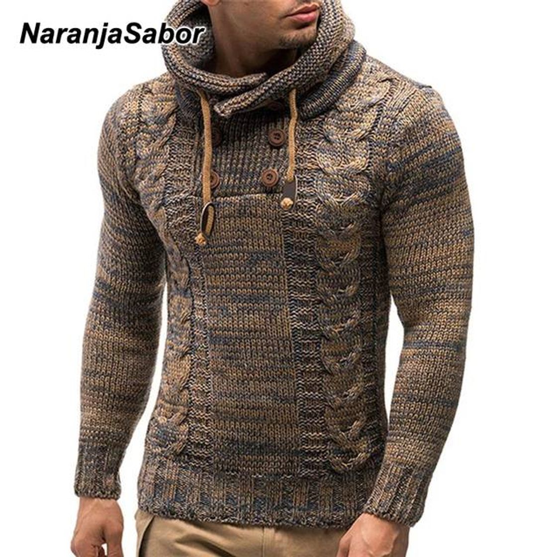 Fashion NaranjaSabor New Men's Hoodie 2020 Winter Men Warm Hooded Kn