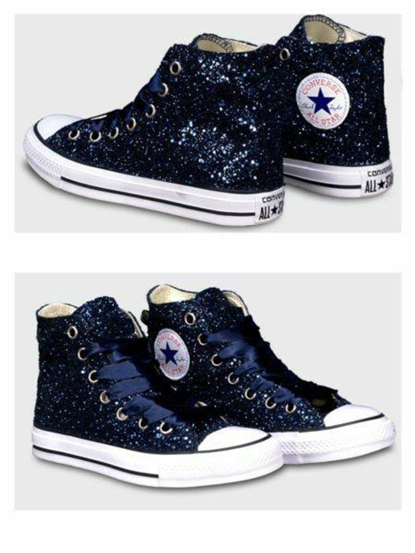 Fashion Women's  Sparkly  Glliter  Converse  All Star Hing Top 