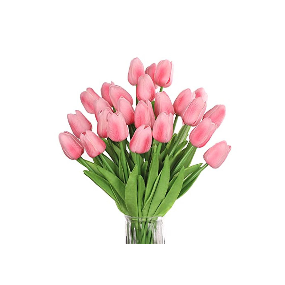 Elemento de la categoría hogar huaao 24pcs Flores Tulipanes Artificiales en látex, Plantas Artificiales Falsos Tacto Realista