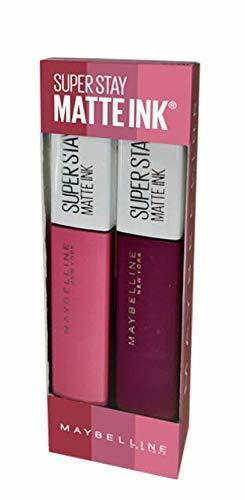 Social Maybelline New York Pack de 2 Barras de Labios Superstay Matte Ink,