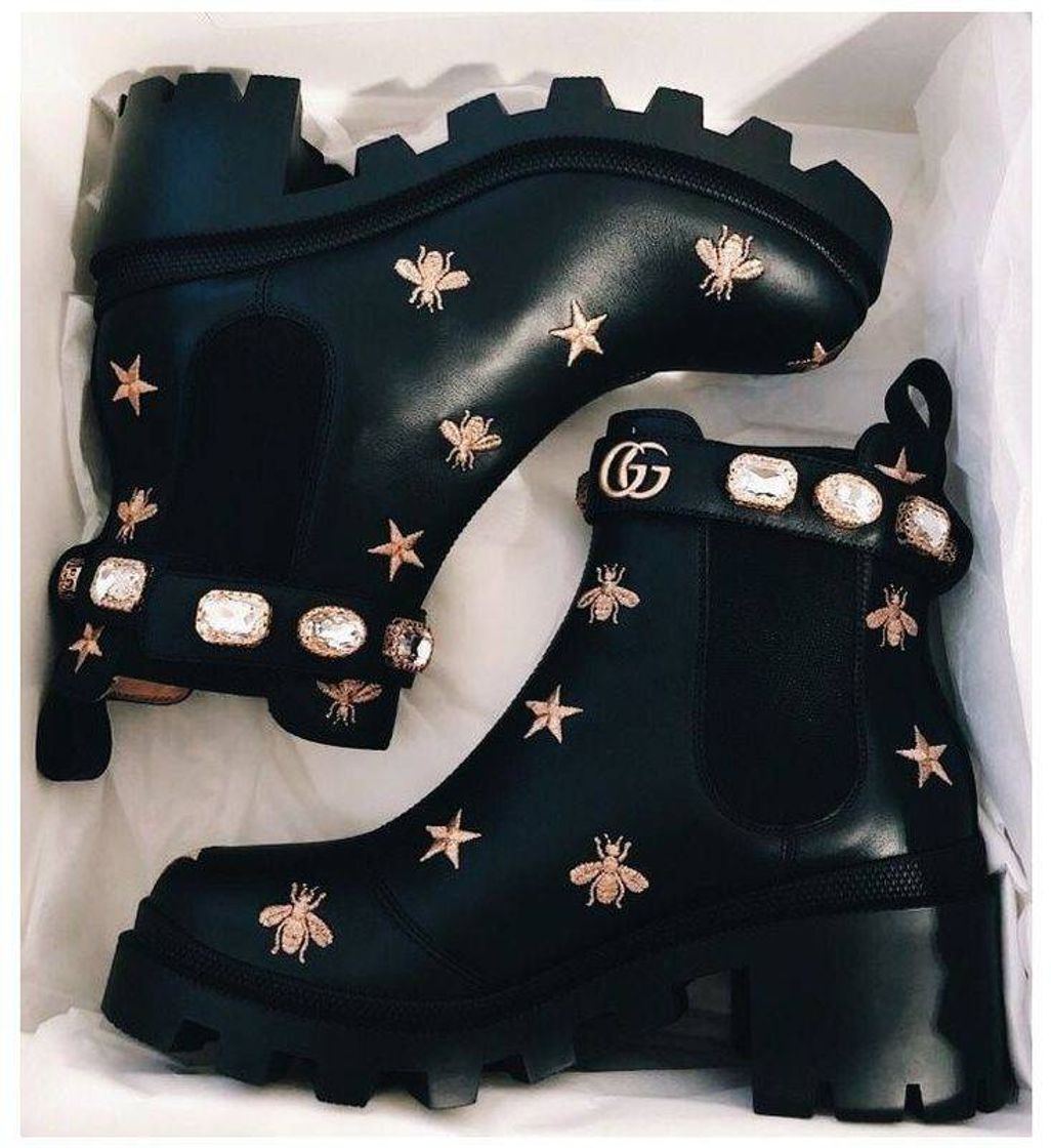 Moda Black Gucci Boots🖤