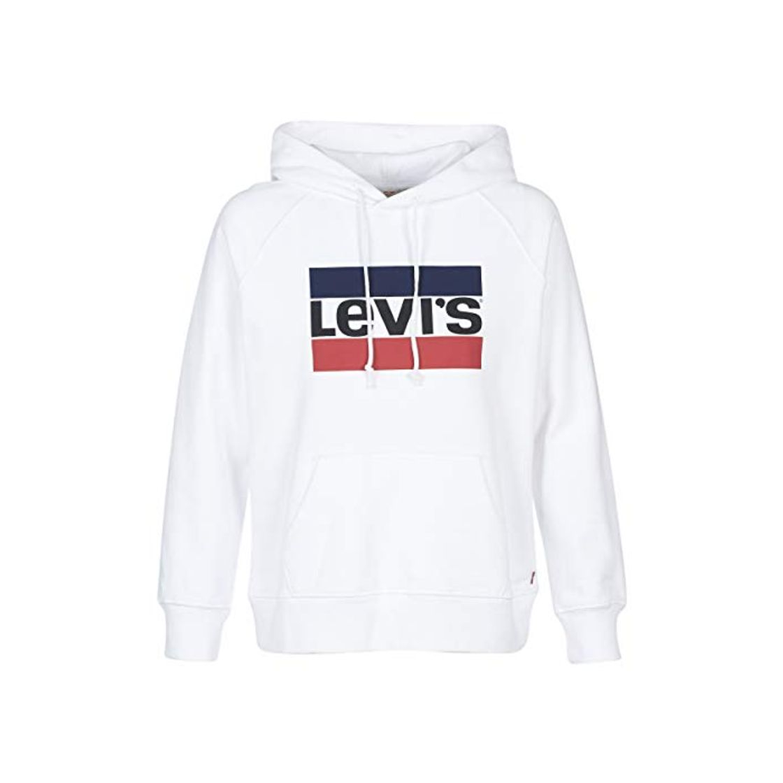 Fashion Levi's Batwing Hoodie, Capucha para Mujer, Blanco