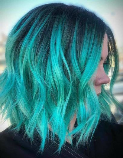 Cabelo verde ou azul ?