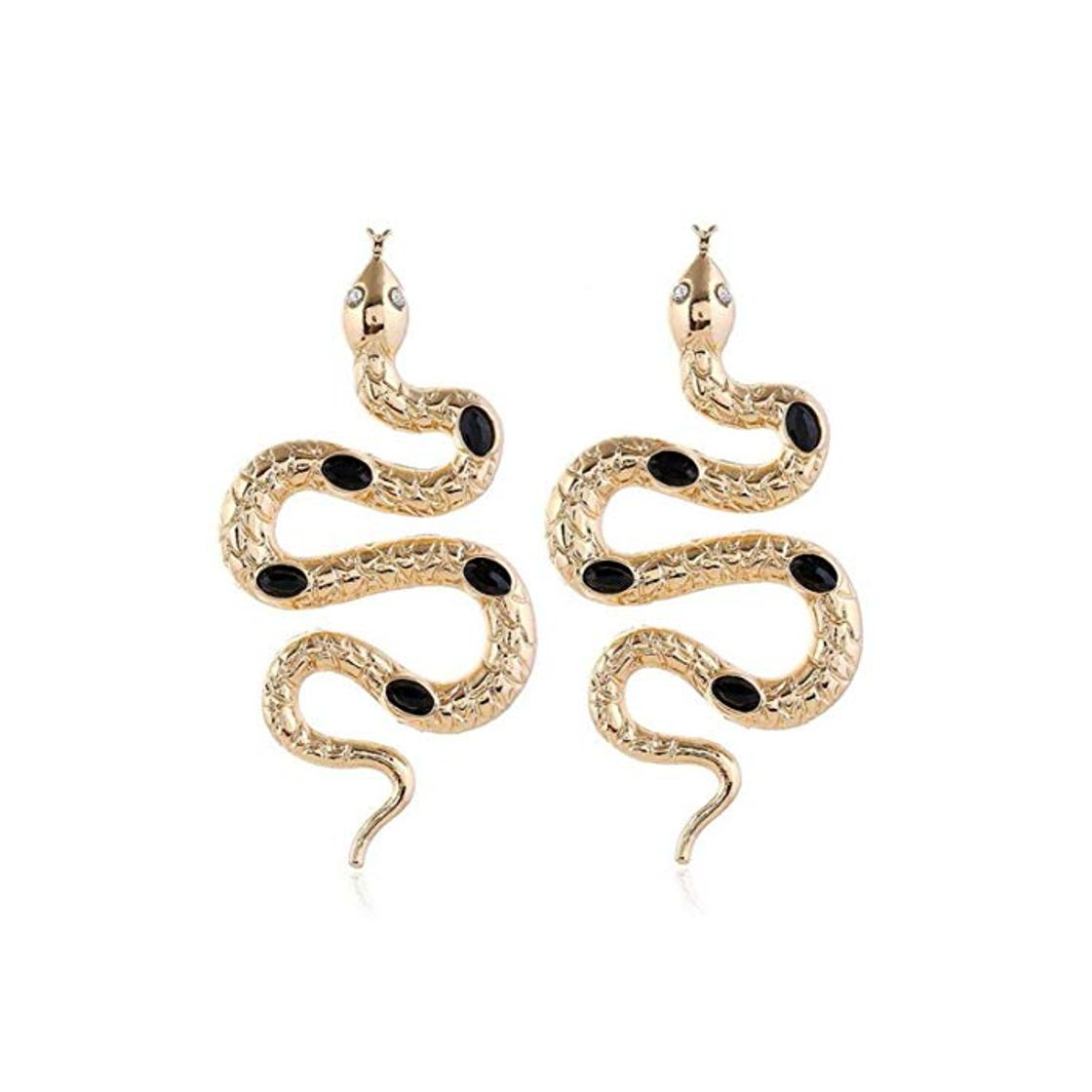 Moda Hotaden 1 par de Lujo Pendientes de la Serpiente para el Pendiente Animal Mujeres Barroco joyería hipérbole de la Serpiente Pendientes Largos de Oro