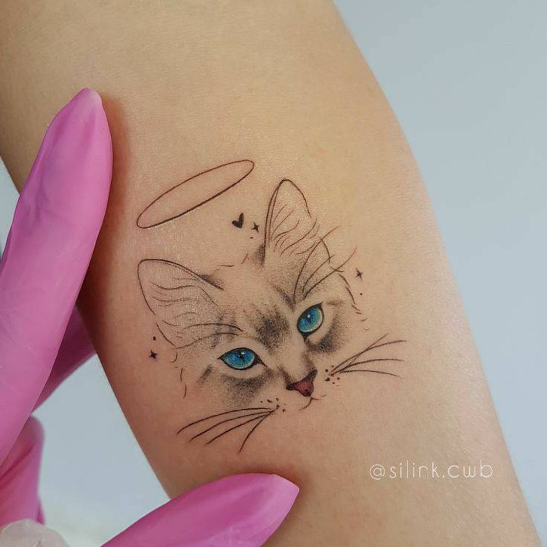 Fashion tattoo gatinho 🐱💖