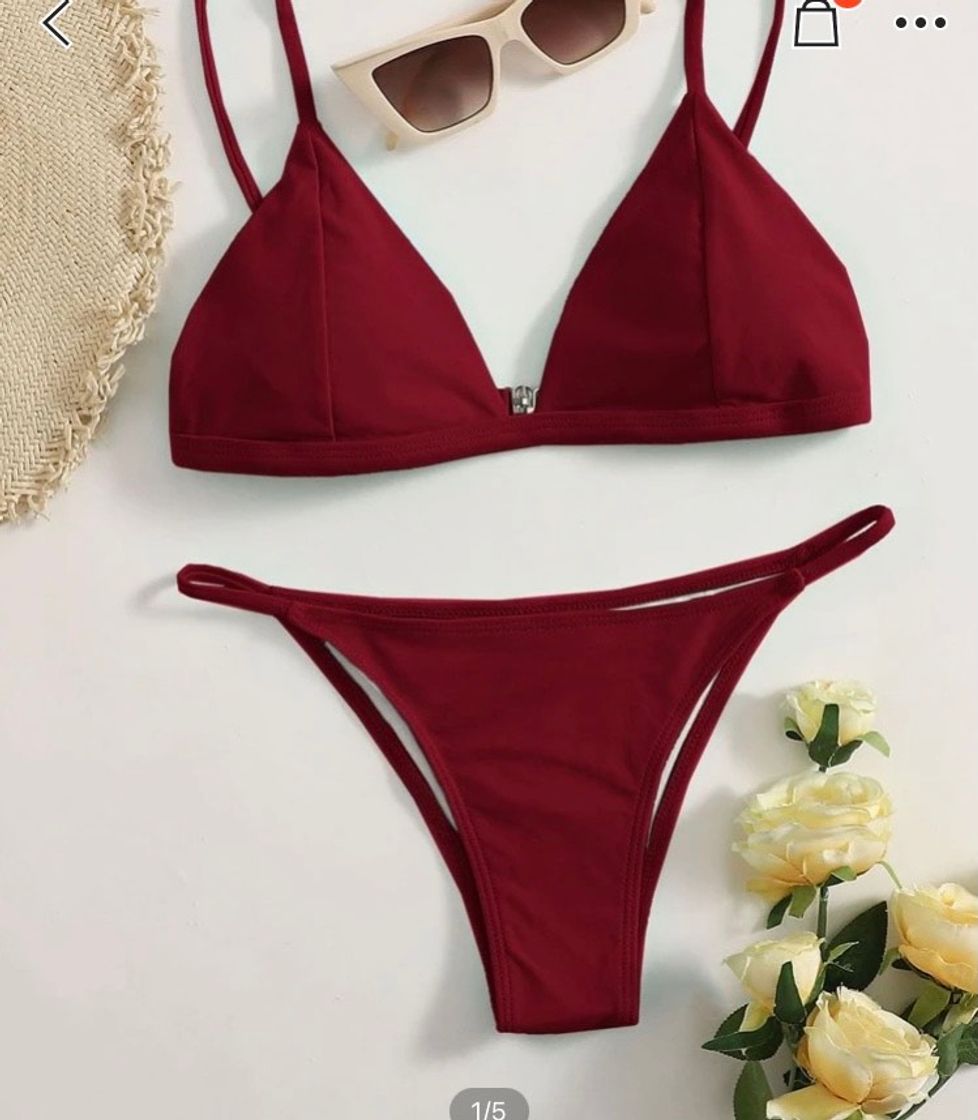 Fashion SHEIN Corte Fora Simples sexy Conjunto de biquíni