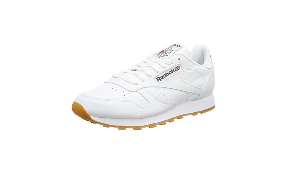 Social Reebok Classic Leather - Zapatillas de cuero para hombre, color blanco